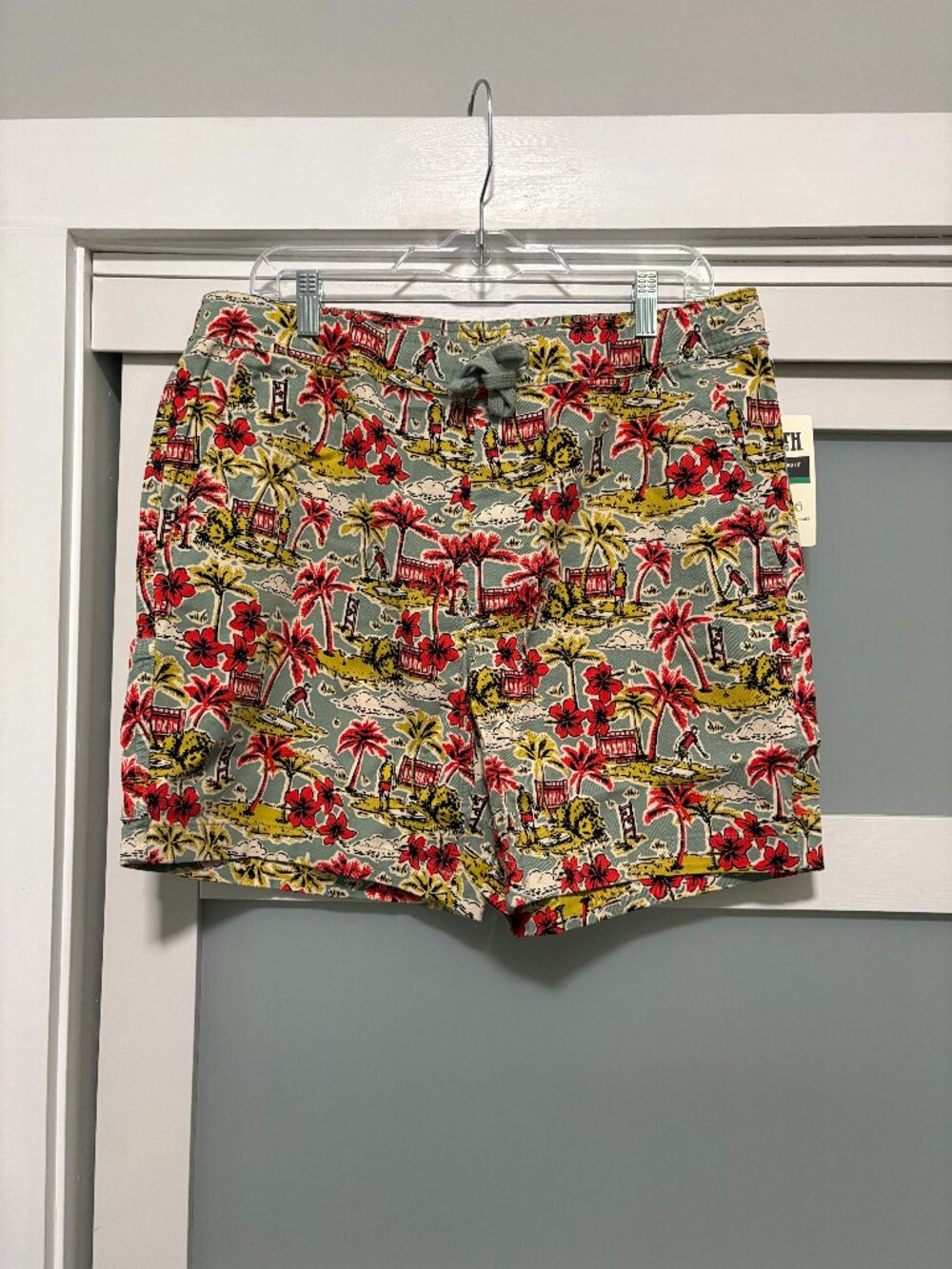 Duluth Trading Co. 24154 Havana Large Men's BBQ Satandard Fit 7" Shorts NEW